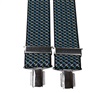 Elastische Hosenträger mit blauem Muster