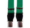 Schmale Elastische Hosenträger aus grünem Andalusien-Leder