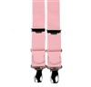 Elastische Kinder Hosenträger Rosa Leder