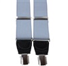 Elastische Hosenträger aus Grauem Leder