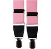 Elastische Hosenträger in Rosa-Leder