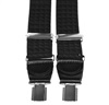 Elastische Hosenträger aus Leder mit schwarzen Dreiecken