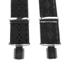 Elastische Hosenträger Schwarz mit Rautenmuster