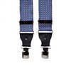 Blauer Seidenhosenträger mit Ketten