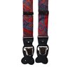 Rote Seidenhosenträger mit Paisleymuster