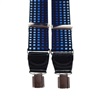 XXL LEDER TRÄGER BLAUE KAROS